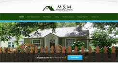 Desktop Screenshot of mmroofsidingsanantonio.com