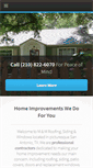 Mobile Screenshot of mmroofsidingsanantonio.com